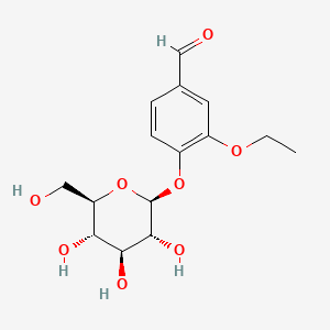 Chemical structure of Ethyl vanillin glucoside