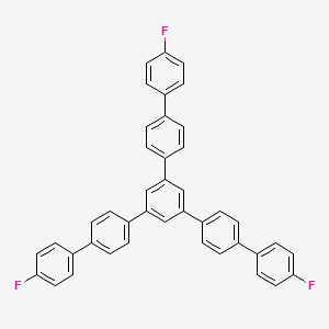 Chemical structure of 1,3,5-Tris(4'-fluorobiphenyl-4-yl)benzene