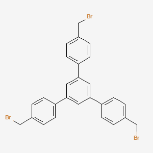 Chemical structure of 1,3,5-Tris[4-(bromomethyl)phenyl]benzene