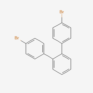 Chemical structure of 4,4''-Dibromo-1,1':2',1''-terphenyl