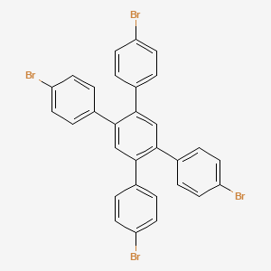 Chemical structure of 1,2,4,5-Tetrakis(4-bromophenyl)benzene