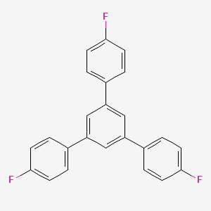 Chemical structure of 4,4''-Difluoro-5'-(4-fluorophenyl)-1,1':3',1''-terphenyl