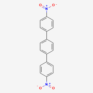 Chemical structure of 4,4''-Dinitro- p-terphenyl