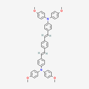 Chemical structure of (E,E)-1,4-Bis[4-[bis(4-methoxyphenyl)amino]styryl]benzene