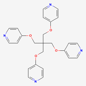 Chemical structure of 4,4'-((2,2-Bis((pyridin-4-yloxy)methyl)propane-1,3-diyl)bis(oxy))dipyridine