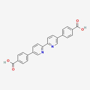 Chemical structure of 4,4'-([2,2'-Bipyridine]-5,5'-diyl)dibenzoic acid