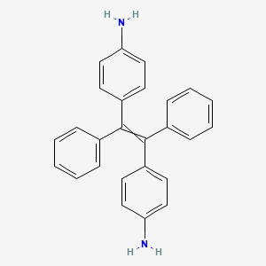 Chemical structure of 4,4'-(1,2-Diphenylethene-1,2-diyl)dianiline