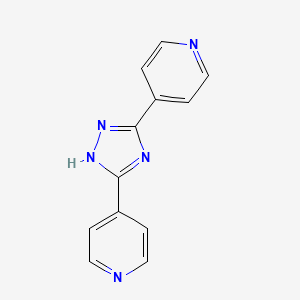 Chemical structure of 4,4'-(1H-1,2,4-Triazole-3,5-diyl)dipyridine