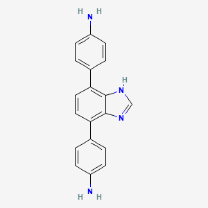 Chemical structure of 4,4'-(1H-Benzo[d]imidazole-4,7-diyl)dianiline