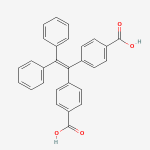 Chemical structure of 4,4'-(2,2-Diphenylethene-1,1-diyl)dibenzoic acid