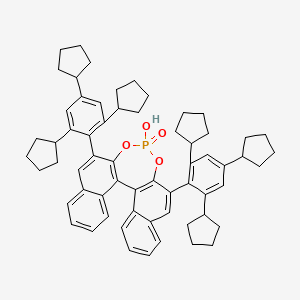 Chemical structure of 4,4'-(4-Hydroxydinaphtho[2,1-d:1',2'-f][1,3,2]dioxaphosphepine-2,6-diyl)bis(1,3,5-tricyclopentyl-1lambda5-cyclohexa-2,4-dien-1-one)