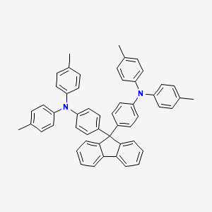 Chemical structure of 4,4'-(9H-Fluorene-9,9-diyl)bis(N,N-di-p-tolylaniline)
