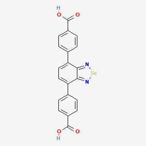 Chemical structure of 4,4'-(Benzo[c][1,2,5]selenadiazole-4,7-diyl)dibenzoicacid
