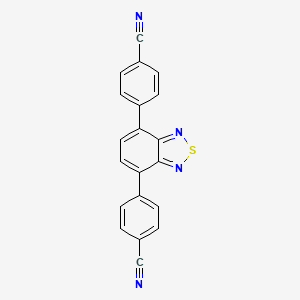Chemical structure of 4,7-Bis(4-cyanophenyl)-2,1,3-benzothiadiazole