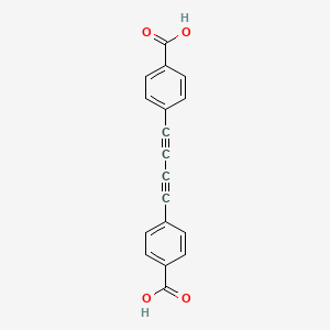 Chemical structure of 4,4'-(Buta-1,3-diyne-1,4-diyl)dibenzoicacid