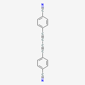 Chemical structure of 4,4'-(Buta-1,3-diyne-1,4-diyl)dibenzonitrile