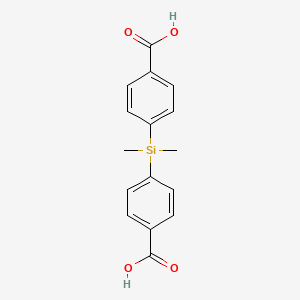 Chemical structure of Bis(4-carboxyphenyl)dimethylsilane