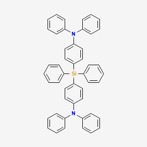 Chemical structure of 4,4'-(Diphenylsilanediyl)bis(N,N-diphenylaniline)
