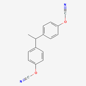 Chemical structure of 4,4'-Ethylidenediphenyl dicyanate
