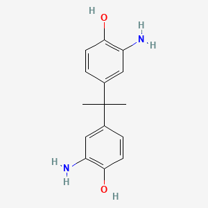 Chemical structure of 2,2-Bis(3-amino-4-hydroxylphenyl)propane