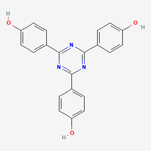 Chemical structure of 4,4',4''-(1,3,5-Triazine-2,4,6-triyl)triphenol