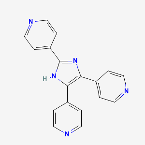 Chemical structure of 4,4',4''-(1H-Imidazole-2,4,5-triyl)tripyridine