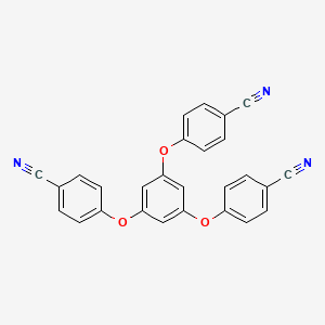 Chemical structure of 4,4',4''-(Benzene-1,3,5-triyltris(oxy))tribenzonitrile