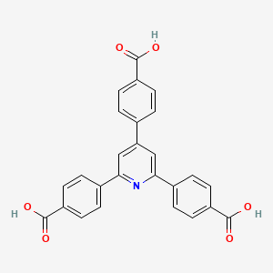 Chemical structure of 4,4',4''-(Pyridine-2,4,6-triyl)tribenzoic acid