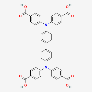 Chemical structure of 4,4',4'',4'''-([1,1'-Biphenyl]-4,4'-diyldinitrilo)tetrakis[benzoic acid]