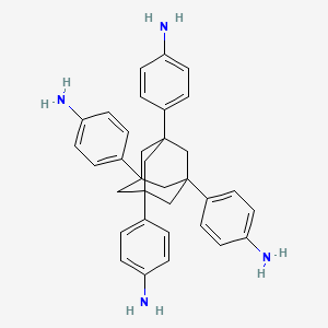 Chemical structure of 1,3,5,7-Tetrakis(4-aminophenyl)adamantane