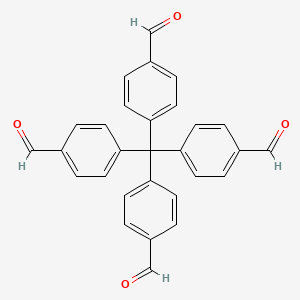 Chemical structure of 4,4',4'',4'''-Methanetetrayltetrabenzaldehyde