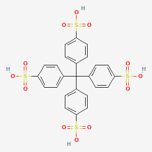 Chemical structure of 4,4',4'',4'''-Methanetetrayltetrabenzenesulfonic acid