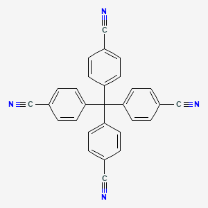 Chemical structure of 4,4',4'',4'''-Methanetetrayltetrabenzonitrile