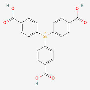 Chemical structure of 4,4',4''-Silanetriyltribenzoic acid
