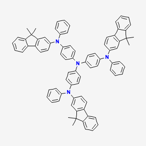 Chemical structure of 4,4',4''-Tris[9,9-dimethylfluoren-2-yl(phenyl)amino]triphenylamine
