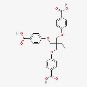 Chemical structure of 4,4'-[[2-[(4-Carboxyphenoxy)methyl]-2-ethyl-1,3-propanediyl]bis(oxy)]bis-Benzoic acid