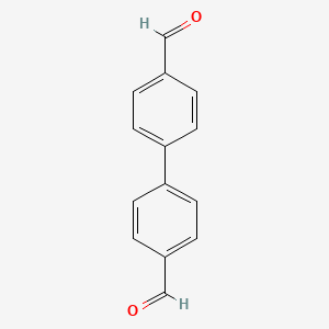 Chemical structure of 4,4'-Biphenyldicarboxaldehyde