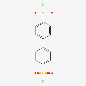 Chemical structure of 4,4'-Biphenyldisulfonyl Chloride