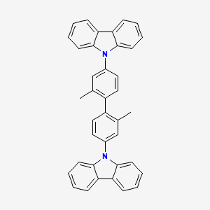 Chemical structure of 4,4'-Bis(9-carbazolyl)-2,2'-dimethylbiphenyl
