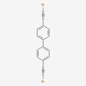 Chemical structure of 4,4'-Bis(bromoethynyl)-1,1'-biphenyl