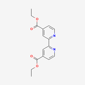 Chemical structure of 4,4'-Bis(ethoxycarbonyl)-2,2'-bipyridine
