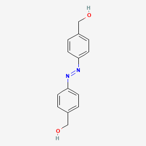 Chemical structure of 4,4'-Azobisbenzenemethanol