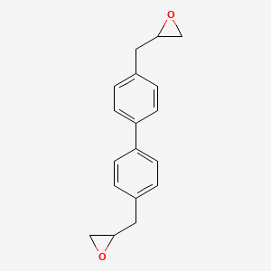 Chemical structure of 4,4'-Bis(oxiran-2-ylmethyl)-1,1'-biphenyl
