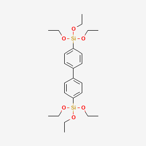 Chemical structure of 4,4'-Bis(triethoxysilyl)-1,1'-biphenyl