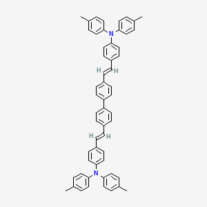 Chemical structure of 4,4'-Bis[4-(di-p-tolylamino)styryl]biphenyl