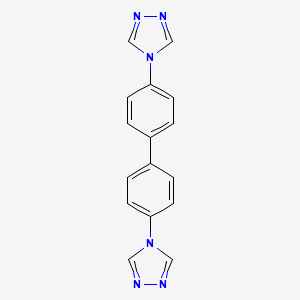 Chemical structure of 4,4'-Di(4H-1,2,4-triazol-4-yl)-1,1'-biphenyl