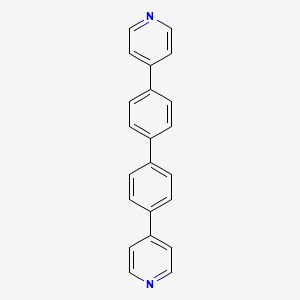 Chemical structure of 4,4'-Di(pyridin-4-yl)-1,1'-biphenyl