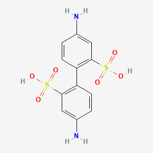 Chemical structure of 2,2'-Benzidinedisulfonic acid