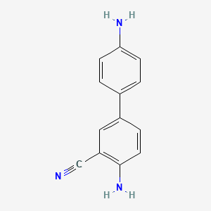Chemical structure of 4,4'-Diamino-[1,1'-biphenyl]-3-carbonitrile