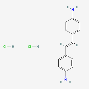 Chemical structure of 4,4'-Diaminostilbene dihydrochloride